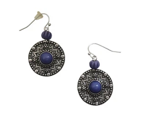 CHICO'S blue stone Southwest dangle earrings - Picture 1 of 4