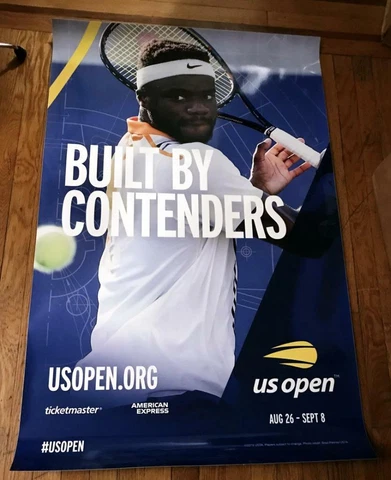 2019 US OPEN SUBWAY POSTER  Frances Tiafoe  RARE Cover