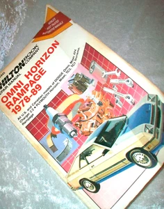 Manual de reparación automática vintage de coche Chilton Omni Horizon Rampage 1978 a 1989 6845 - Imagen 1 de 11