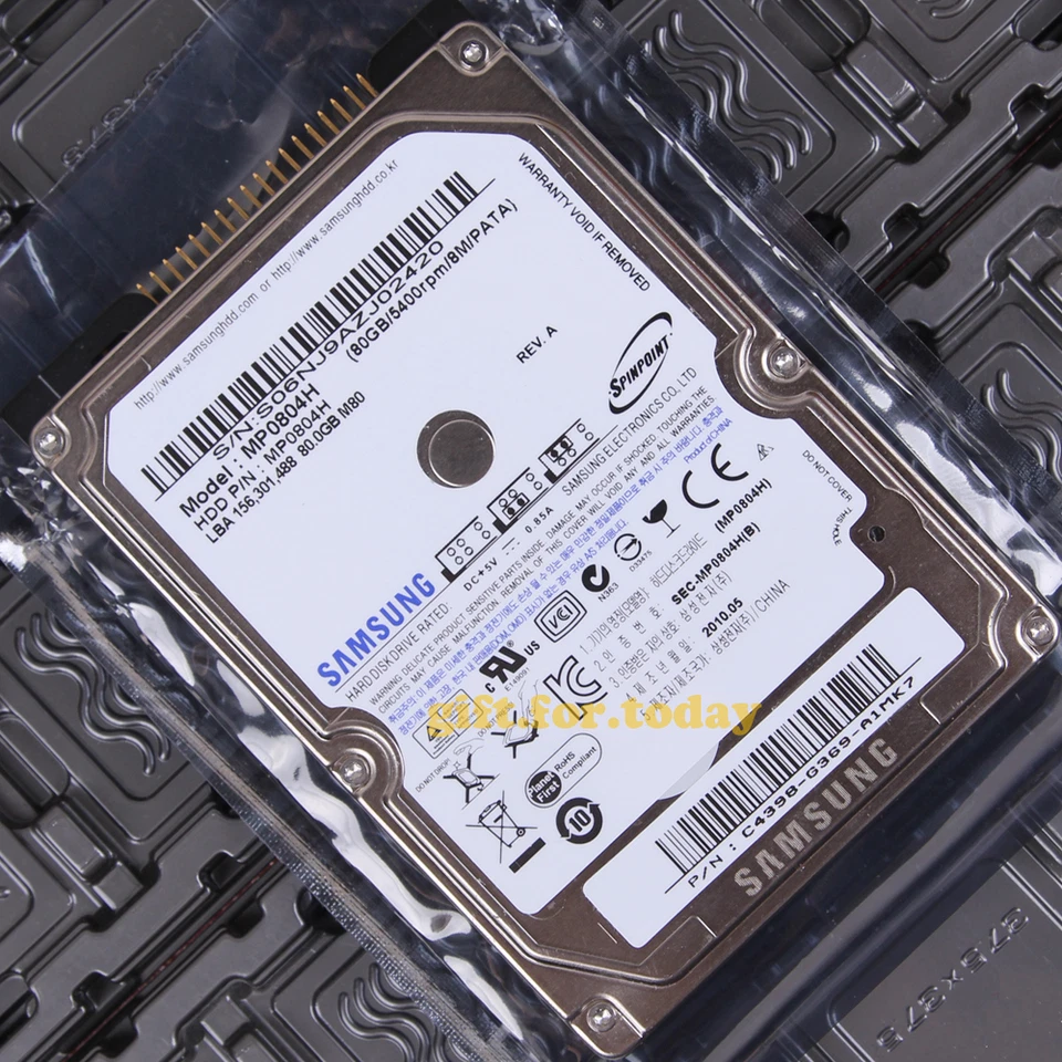 For SAMSUNG 80 GB 5400 RPM IDE PATA 2.5" (MP0804H) Internal Hard Drive HDD - Image 1 of 1