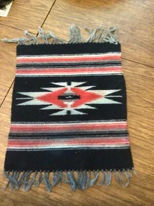 Rare 1930’s Handmade Mohawk Indian 15x12.5in Tapestry - Picture 1 of 4