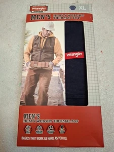 Wranglers Workwear schweres Thermooberteil feuchtigkeitsableitend Waffelstrick marineblau Herren XL - Bild 1 von 3