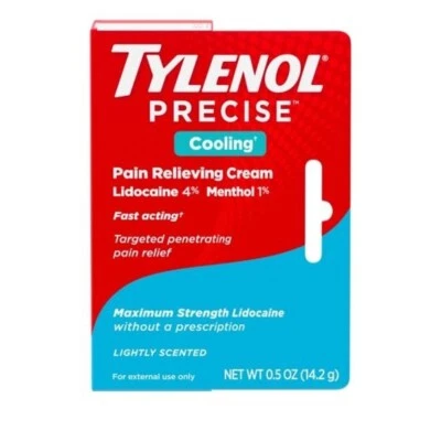 Tylenol Crema Alivio del Dolor Enfriamiento Preciso con Lidocaína 4% y Mentol 1% Foto 1 de 4