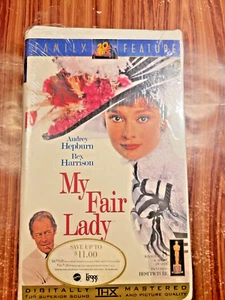 My Fair Lady VHS 1964 Movie Audrey Hepburn Harrison Musical Clamshell CBS Sealed - Picture 1 of 11