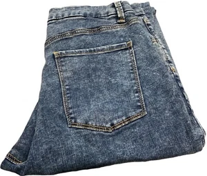 No Boundaries Womens Jeans Size 12 Blue High Rise Acid Wash NoBo Jeggings 90s - Picture 1 of 9