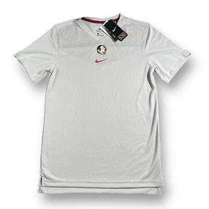 NWT Nike On-Field Florida State Seminoles FSU UPF 40+ Gray Dri-Fit Shirt Mens S - Picture 1 of 10