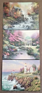 Set of 3 Vintage Thomas Kinkade Postcards Water Landscape Unposted Ephemera - Picture 1 of 11