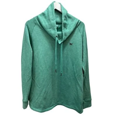 Sudadera para mujer THE BLACK DOG verde con cordón capucha cuello talla pequeña usada 1X Foto 1 de 4