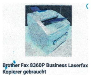 Brother Leaser Fax 8360P - Bild 1 von 1