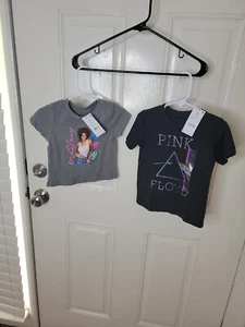 Kinder Tshirts 18m Whitney Houston / 2T Pink Floyd Paket *NEU* - Bild 1 von 5