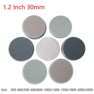 1.2" 30mm Sponge Sanding Discs 300-3000 Grit Hook & Loop Wet and Dry Sandpaper - Picture 1 of 6