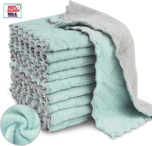 20 Pack Kitchen Dish Cloths, Super Absorbent Microfiber Cleaning Cloth for Clean - Picture 1 of 12