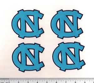 Set of 4 University of North Carolina NC Logo 3.5" Patch Tarheels iron or sew - Picture 1 of 1