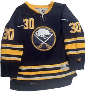 Jersey de hockey Reebok NHL Youth Buffalo Sabres Ryan Miller #30 usado en excelente estado L/XL suéter - Imagen 1 de 4
