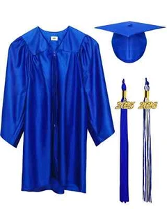 Shiny Preschool Kindergarten Graduation Cap and Gown for Kids With 2025 2026 ... - Picture 1 of 6