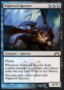 *MRM* FR/VF FOIL Nightveil Specter - Spectre voilenuit MTG Gatecrash - Imagen 1 de 1
