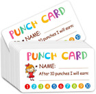 Punch Card, 100Pcs Reward Incentive Card for Teacher, Behavior Chart for Kids, H