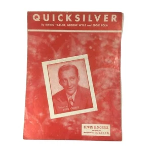 1949 Sheet Music Quicksilver Bing Crosby Taylor Wyle Pola Edwin H Morris  - Picture 1 of 5
