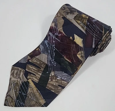 Bugatti Tie - 100% Italian Silk - Abstract Necktie - Made In USA - 57.5"x3.75" - Image 1 of 4