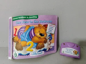 Vintage 2003 Leap Frog Little Touch Library One Bear In Bedroom Book & Cartridge - Picture 1 of 5
