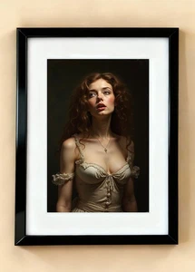 Frau Malerei Gemälde Öl Bild Erotik Kunstdruck - Limitierte Auflage - Bild 1 von 1