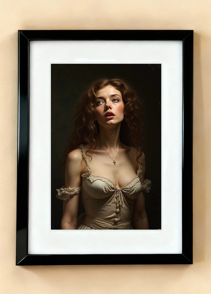 Frau Malerei Gemälde Öl Bild Erotik Kunstdruck - Limitierte Auflage - Bild 1 von 1