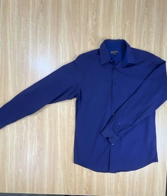 Camisa de vestir Ben Sherman para hombre con botones talla M 15 1/2 34/36 púrpura Foto 1 de 4