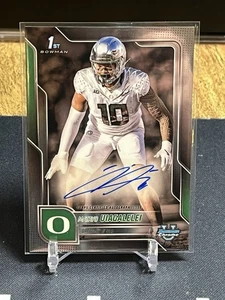 2025 Bowman U University Chrome Matayo Uiagalelei Prospect Auto #BCA-MU 1° - Foto 1 di 2