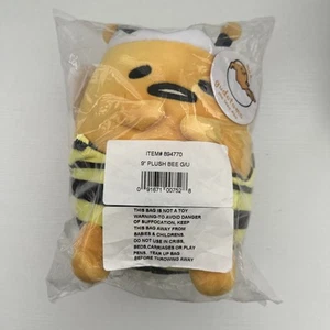 Gudetama The Lazy Egg Bee Costume Plush Stuffed Animal Toy Sanrio New - Picture 1 of 6