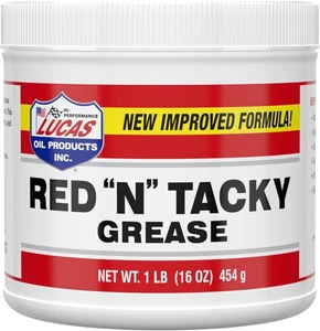 Lucas Oil 10574 Red "N" Tacky Grease - 1 Pound 1  - Picture 1 of 2