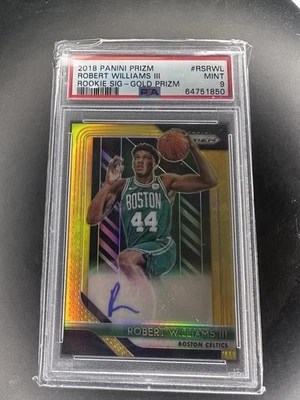 ROBERT WILLIAMS III 2018-19 PANINI PRIZM GOLD PRIZM AUTO RC #1/10 PSA 9 MINT - Image 1 of 2