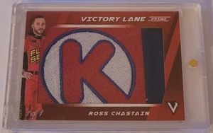 2018 PANINI VICTORY LANE PRIME JUMBO FIRESUIT PATCH ROSS CHASTAIN 1/1 CIRCLE K - Picture 1 of 2