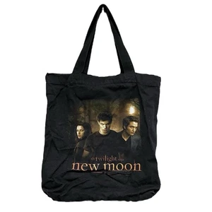 Borsa tote Twilight Y2K New Moon cotone Bella Edward Jacob tasca interna con zip - Foto 1 di 5