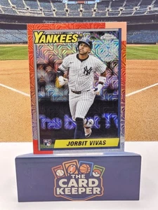 Jorbit Vivas 2025 Topps Update Series 1990 Silver Mojo #U90C-2 Yankees RC - Foto 1 di 3