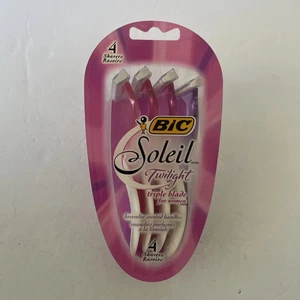 BIC Soleil Twilight Women's Disposable Triple Blade Razor Lavender 4 ct 3 Pack - Picture 1 of 2