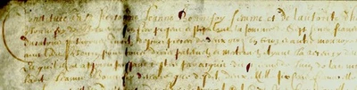 1633 Parchemin manuscrit Doubs Contrat de mariage BONNEFOY BERTIN Belvoir Vercel - Photo 1/4