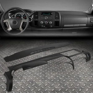 FOR 07-13 SILVERADO LS LT WT SIERRA SL SLE DASH BOARD PAD CAP COVER OVERLAY 2PCS - Picture 1 of 6