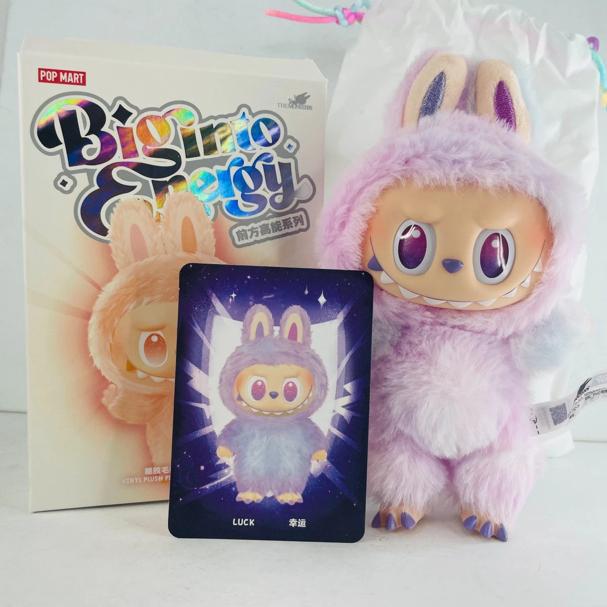 POP MART Labubu The Monsters Big Into Energy Luck Plush Doll