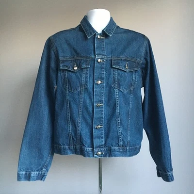 Hugo Boss denim trucker jacket Canyon men's size M regular blue 100% cotton - Image 1 of 4