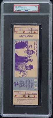 Boleto de concierto U2 1987 “The Joshua Tree” completo sin usar PSA 3 Cork Irlanda 8 de agosto Foto 1 de 4