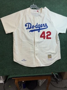 Los Angeles Dodgers Cooperstown Collection 1955 Jackie Robinson #42 Size 60 4XL - Picture 1 of 14