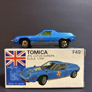 Tomica Blue Box Made in Japan Lotus Europa F49 JPS 1/59 Super Rare Retro Vintage - Bild 1 von 24