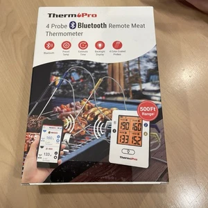 Therm Pro 4 Probe Bluetooth Remote Meat Thermometer (TP-25) 500ft NEW Sealed - Picture 1 of 6