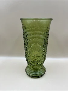 Vaso Soreno verde avocado con gancio ad ancoraggio moderno metà secolo alto 9,5" - Foto 1 di 9