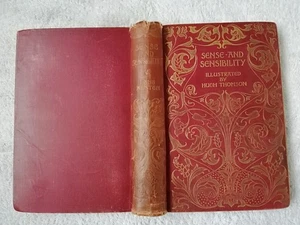 1897 Sense and Sensibility Jane Austen illustrated Hugh Thomson hardback book - Imagen 1 de 24