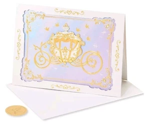 Papyrus Wedding Card Congratulations With Disney Carriage "happily ever after"  - Picture 1 of 6