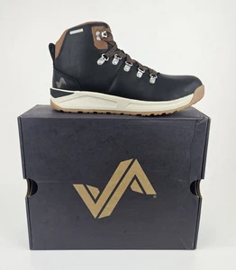 Forsake Halden Men's Waterproof Premium Leather Hiking Boot Black/Tan Size 8.5 - Picture 1 of 22