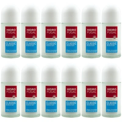 Hidrofugal Classic Roll On 12 x 50ml dezenter Duft Deodorant für Frauen