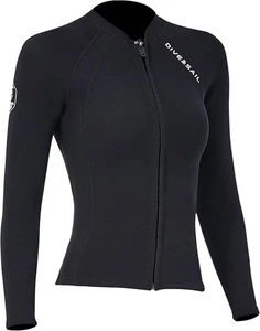 Trajes de neopreno EUPTE 2 mm para mujer Chaqueta de manga larga Traje de piel de buceo Top para buceo XXL* - Imagen 1 de 5