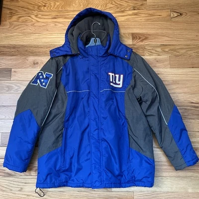 Chaqueta para nieve 2 en 1 de los New York Giants y polar para hombre talla grande azul logotipo de la NFL  Foto 1 de 4